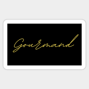 Gourmand - german language phrase quote Sticker